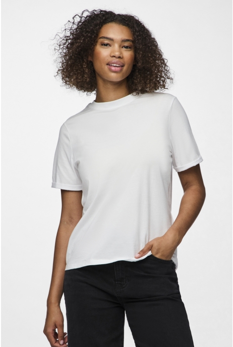 Pieces pcria ss fold up solid tee noos bc