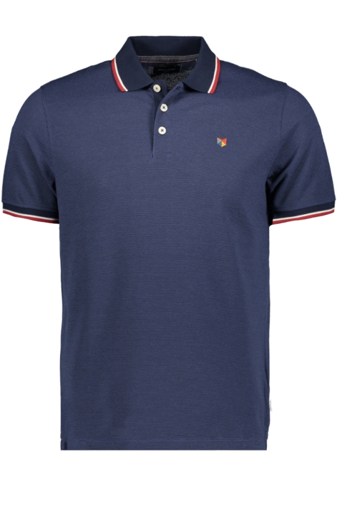 JPRBLUWIN POLO SS NOOS 12169064 Navy Blazer/REG W. DEN