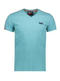 OL VINTAGE EMBROIDERY VEE TEE M1010122A TURQUOISE GRIT