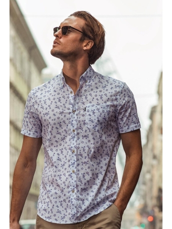 Vanguard Overhemd SHORT SLEEVE SHIRT IN POPLIN WITH PRINT VSIS203268 7003
