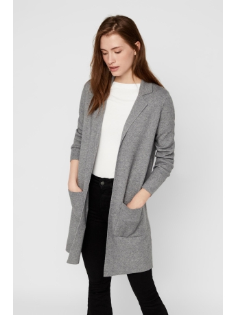 Vero Moda Vest VMTASTY FULLNEEDLE LS NEW COATIGAN 10215659 Medium Grey