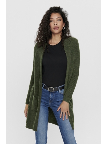 Only Vest ONLJADE L/S CARDIGAN KNT NOOS 15179815 Khaki/W. MELANGE