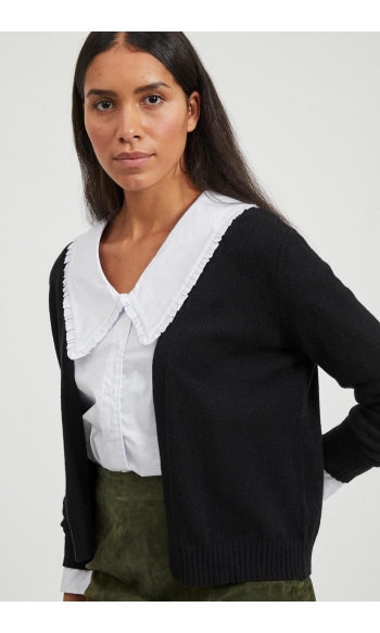 VIRIL SHORT L/S KNIT CARDIGAN-NOOS 14060800 Black