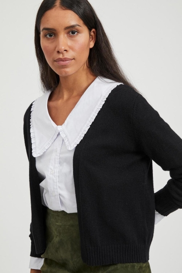 Vila Vest VIRIL SHORT L/S KNIT CARDIGAN-NOOS 14060800 Black