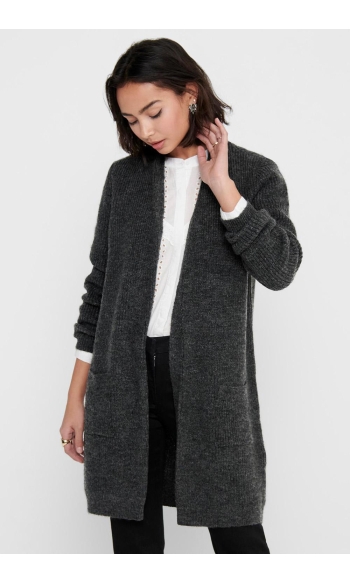 ONLJADE L/S CARDIGAN KNT NOOS 15179815 Dark Grey Melange
