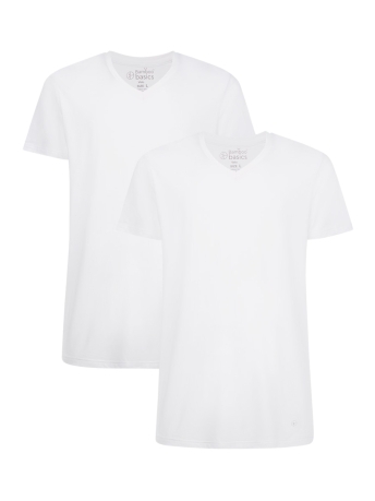 Bamboo basics T-shirt VELO BASICS KNITTED OPTICAL WHITE