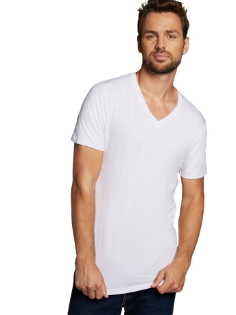 Bamboo basics T-shirt VELO BASICS KNITTED OPTICAL WHITE