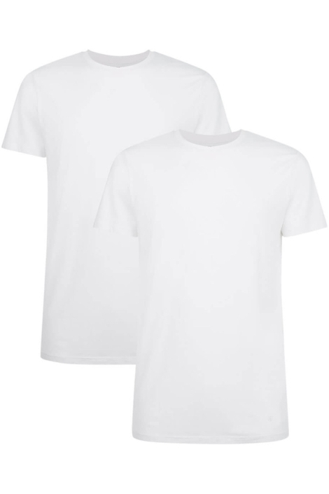 Bamboo basics witte heren t-shirt | Vooraanzicht
