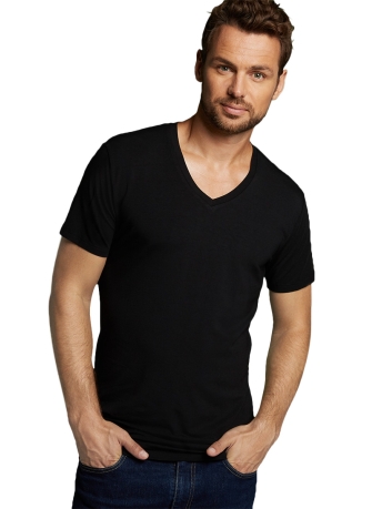 Bamboo basics T-shirt VELO BASICS KNITTED BLACK