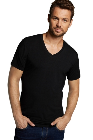 Bamboo basics T-shirt VELO BASICS KNITTED BLACK