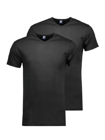 Alan Red T-shirt 6671 VERMONT 2 PACK Black