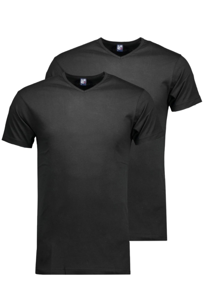Alan Red zwarte heren t-shirt | Vooraanzicht