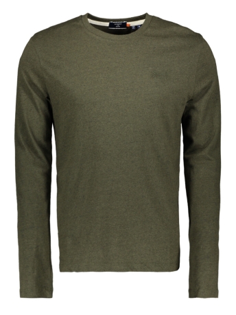 Superdry T-shirt OL VINTAGE EMB LS TOP M6010122A WINTER KHAKI GRIT