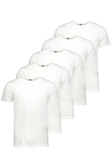 Alan Red T-shirt DERBY GIFT BOX 5PACK 6619 WHITE