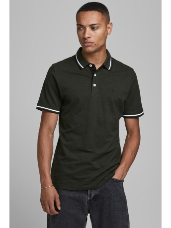 Jack & Jones Polo JJEPAULOS POLO SS NOOS 12136668 Forest Night/PLAY 1/SLIM