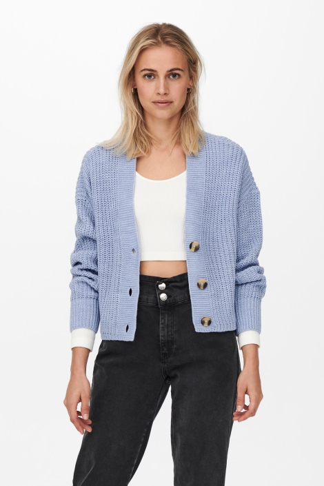 Only blauwe dames vest