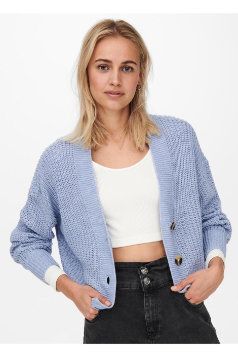 Only blauwe dames vest