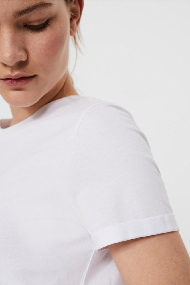 Vero Moda witte dames t-shirt | Close up
