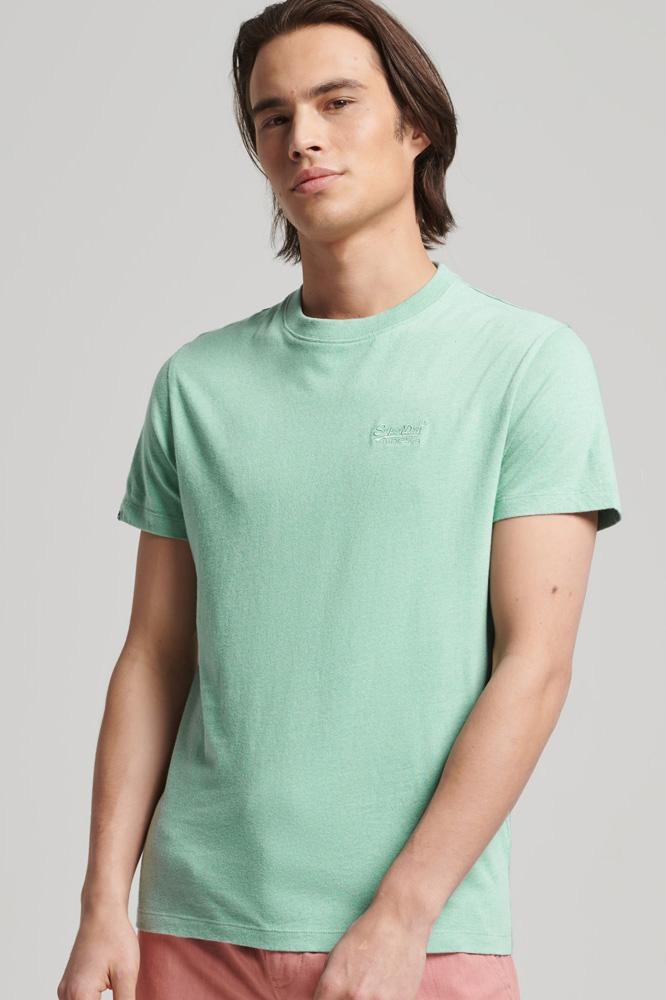 VINTAGE LOGO EMB TEE M1011245A SPEARMINT MARL