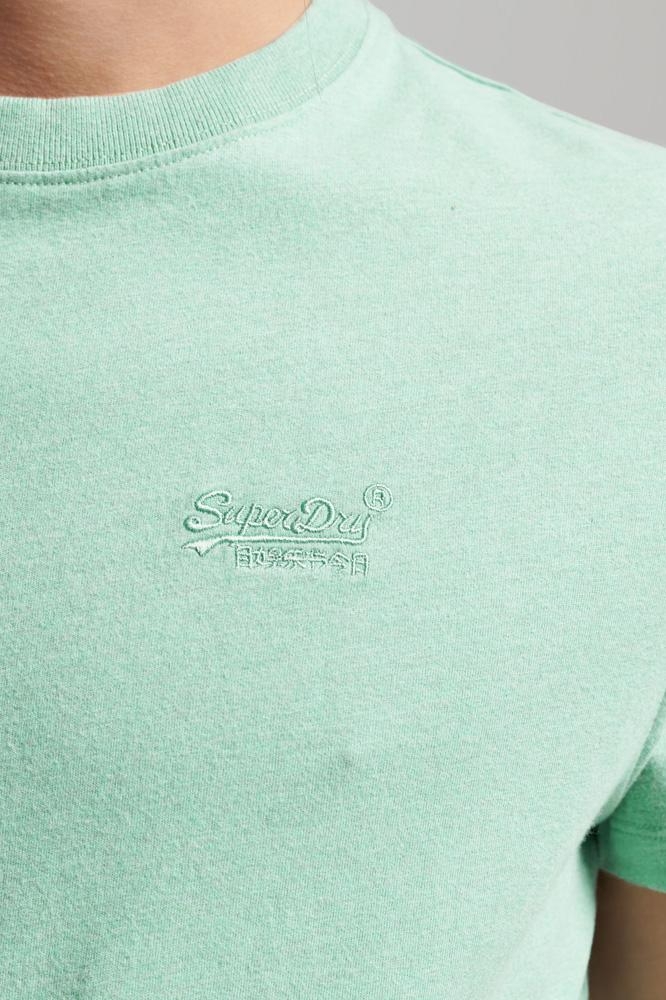 VINTAGE LOGO EMB TEE M1011245A SPEARMINT MARL