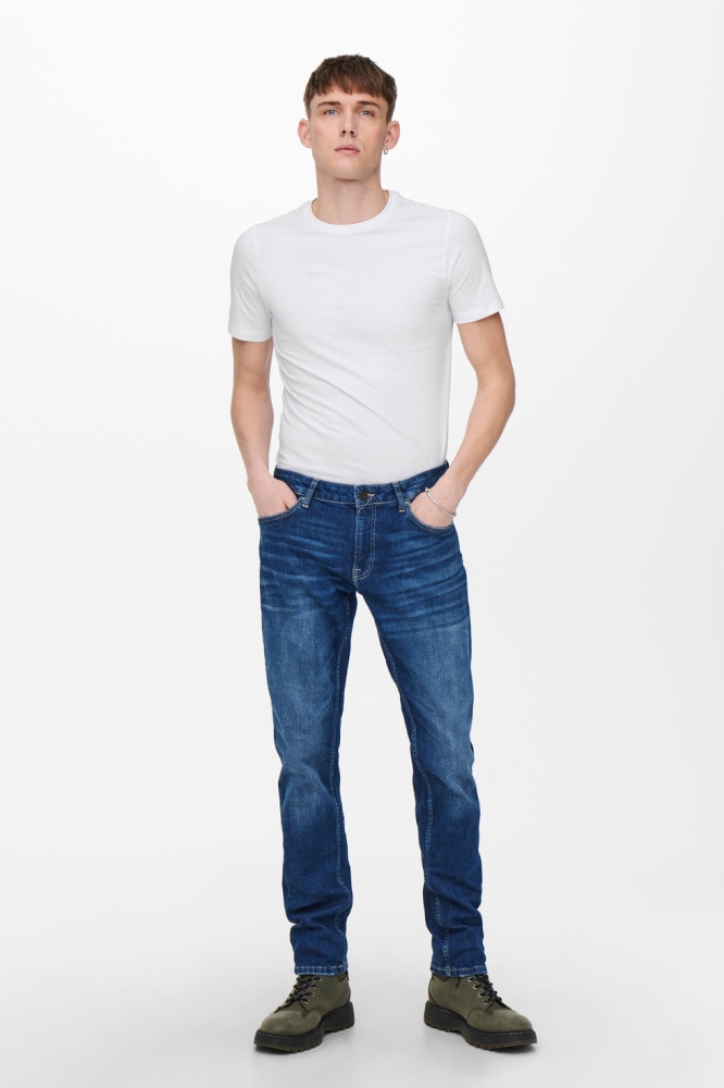 Only & Sons witte heren t-shirt | Model