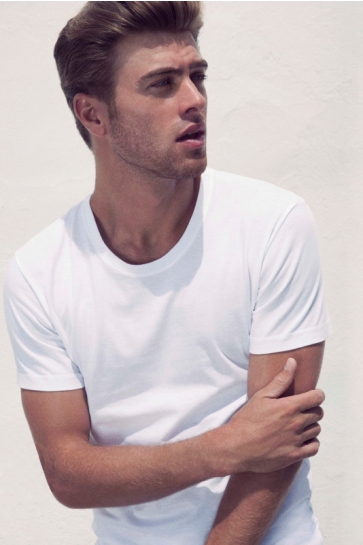 Alan Red T-shirt JAMES 6660 WHITE