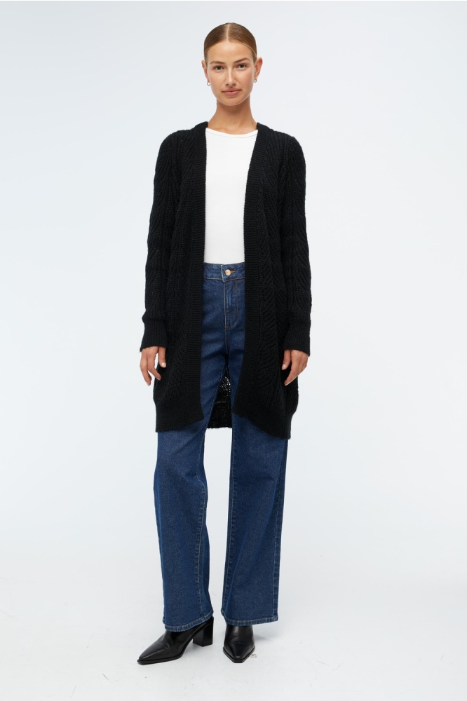 OBJNOVA STELLA L/S KNIT CARDIGAN NOOS 23030187 Black