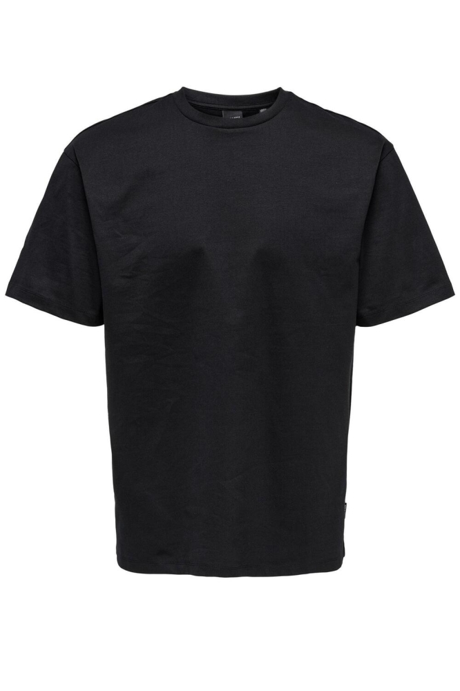 Only & Sons zwarte heren t-shirt | Vooraanzicht