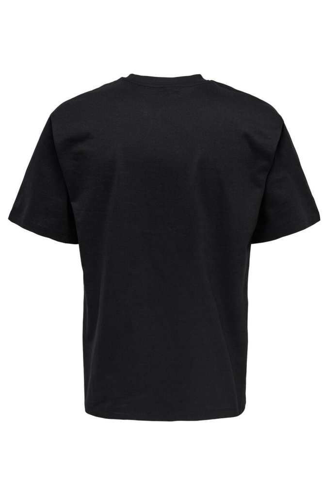 Only & Sons zwarte heren t-shirt | Achteraanzicht