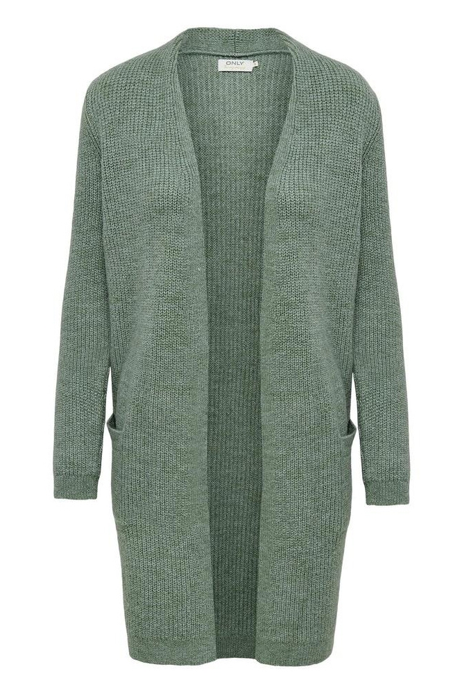 ONLJADE L/S CARDIGAN KNT NOOS 15179815 Granite Green/W. MELANGE