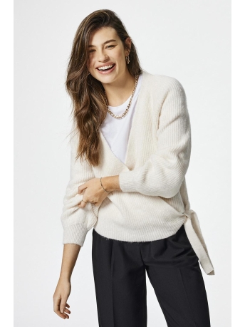 Only Vest ONLMIA L/S WRAP CARDIGAN KNT NOOS 15248652 ECRU