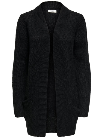 Jacqueline de Yong Vest JDYMIGGY MEGAN L/S CARDIGAN KNT NOO 15211483 Black/W. BLACK PLY