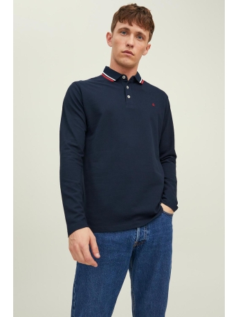 Jack & Jones Polo JJEPAULOS POLO LS NOOS 12210829 Navy Blazer