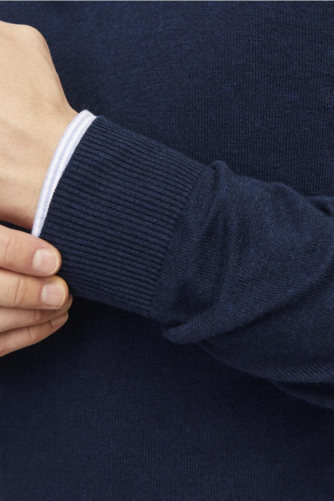 Jack & Jones blauwe heren trui | Close up