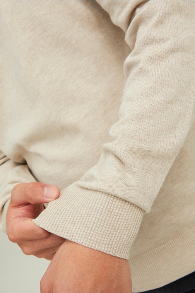 Jack & Jones beige heren trui | Close up