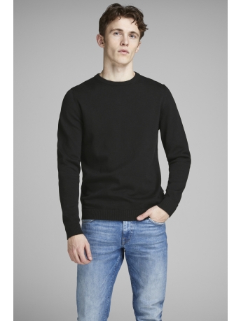 Jack & Jones Trui JJEBASIC KNIT CREW NECK NOOS 12137190 Black