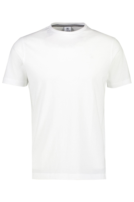 Lerros witte heren t-shirt | Vooraanzicht