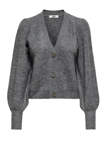 Jacqueline de Yong Vest JDYDREA L/S SHORT CARDIGAN KNT NOOS 15223312 Dark Grey Melange