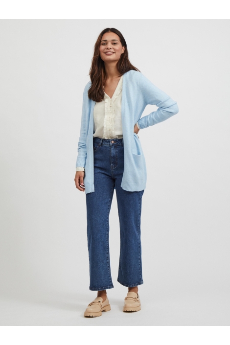 Vila blauwe dames vest