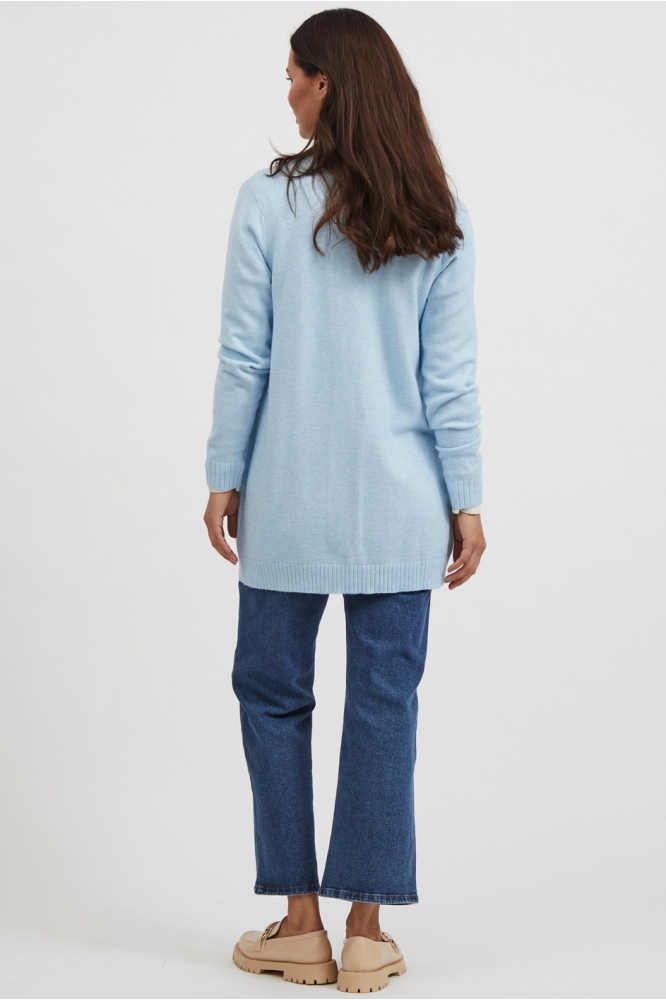 Vila blauwe dames vest
