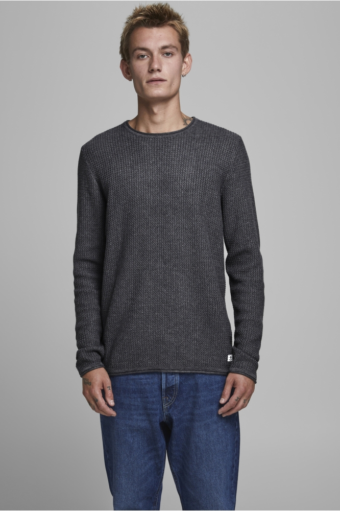 JPRBLUCARLOS KNIT CREW NECK NOOS 12179861 Mood Indigo/MELANGE