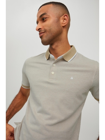 Jack & Jones Polo JJEPAULOS POLO SS NOOS 12136668 CROCKERY/SLIM FIT