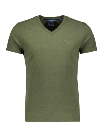 Superdry T-shirt VINTAGE LOGO EMB VEE TEE M1011170A THRIFT OLIVE MARL 6RH