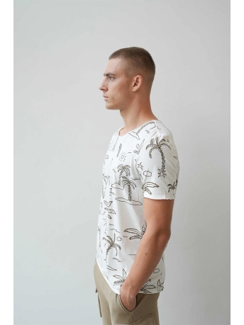 Kultivate T-shirt TS HOLIDAYS 2201020208 226 EGRET