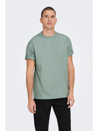 Only & Sons T-shirt ONSFRED RLX SS TEE NOOS 22022532 CHINOIS GREEN