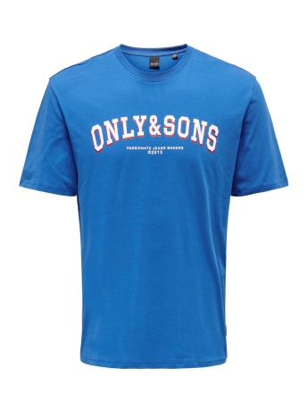 Only & Sons T-shirt ONSCRUYFF REG SS LOGO TEE CS 22026119 TURKISH SEA