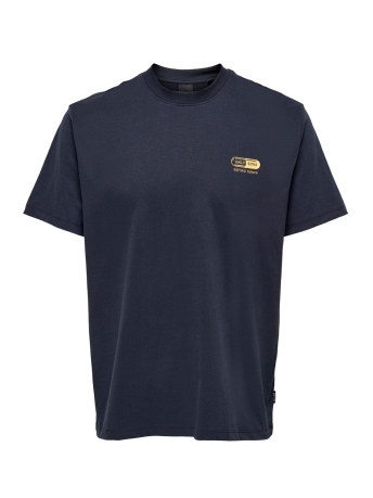 Only & Sons T-shirt ONSHAROLD REG LOGO SS TEE 22024789 DARK NAVY
