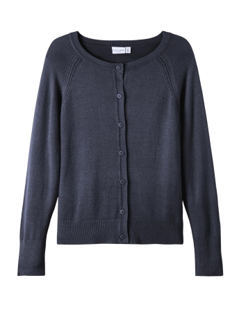 Name It Vest NKFVIONI LS KNIT CARD LL NOOS 13205978 Dark Sapphire