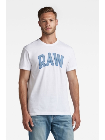 G-Star RAW T-shirt RAW UNIVERSITY R T D22831-336 White