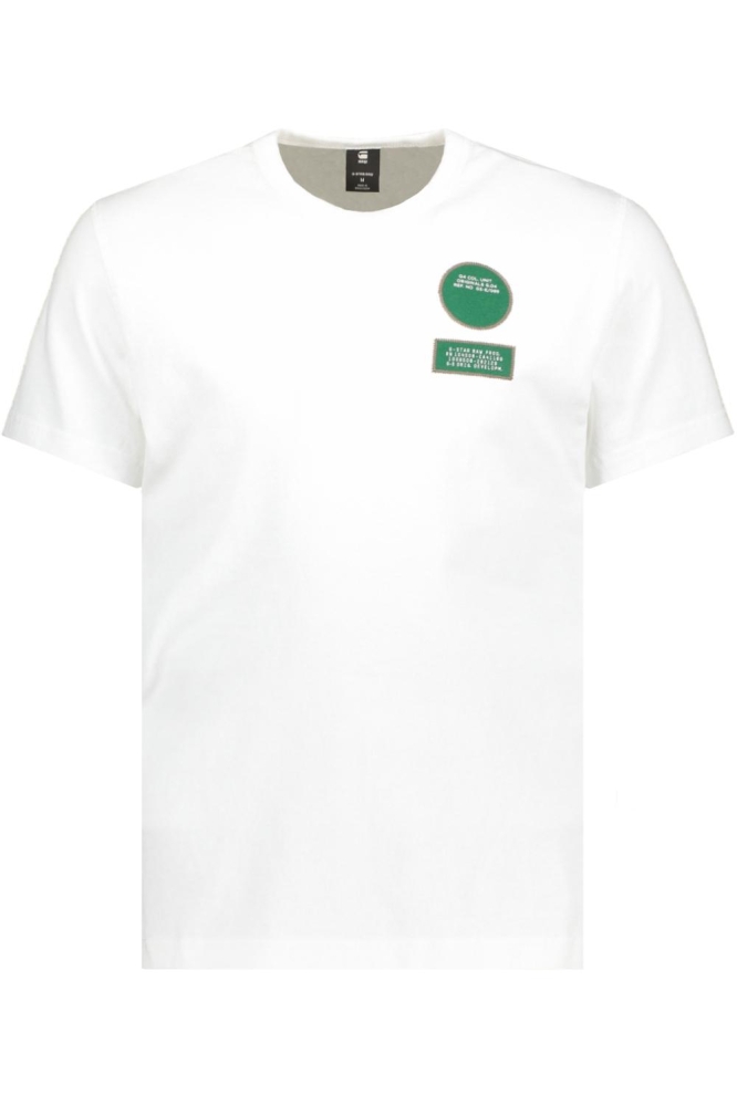 BADGES T SHIRT D23212 C336 WHITE